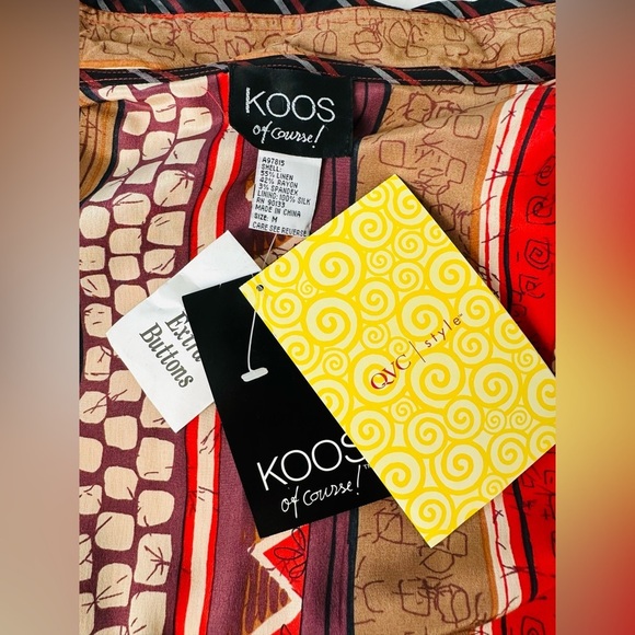 Koos of Course! Women’s Lightweight Reversible Linen Blend Blazer/Jacket Size M - Picture 11 of 12